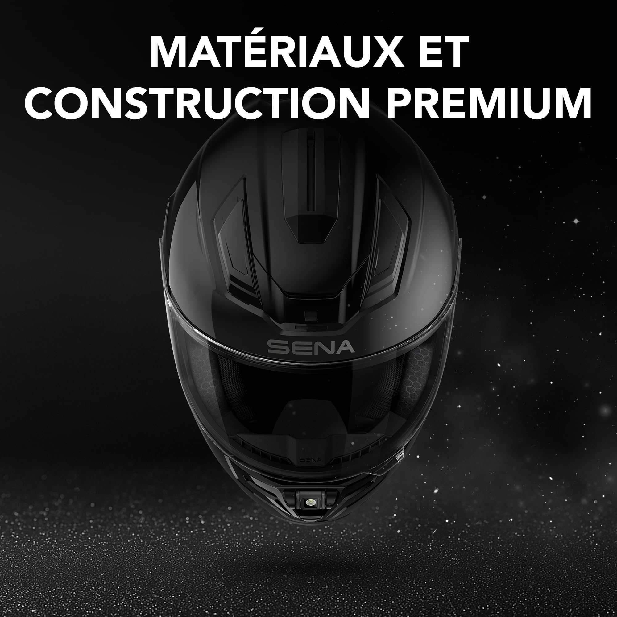 Sena Phantom ANC Casque de Moto intégral Intelligent avec Communications intégrées et contrôle Actif du Bruit