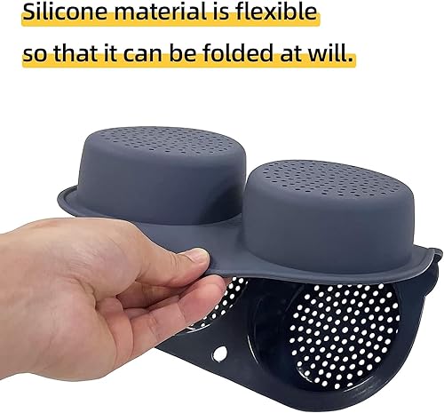 Miniatura 6 de Molde para bollo de hamburguesa, negro, silicona, cavidad profunda de 4 pulgadas, antiadherente