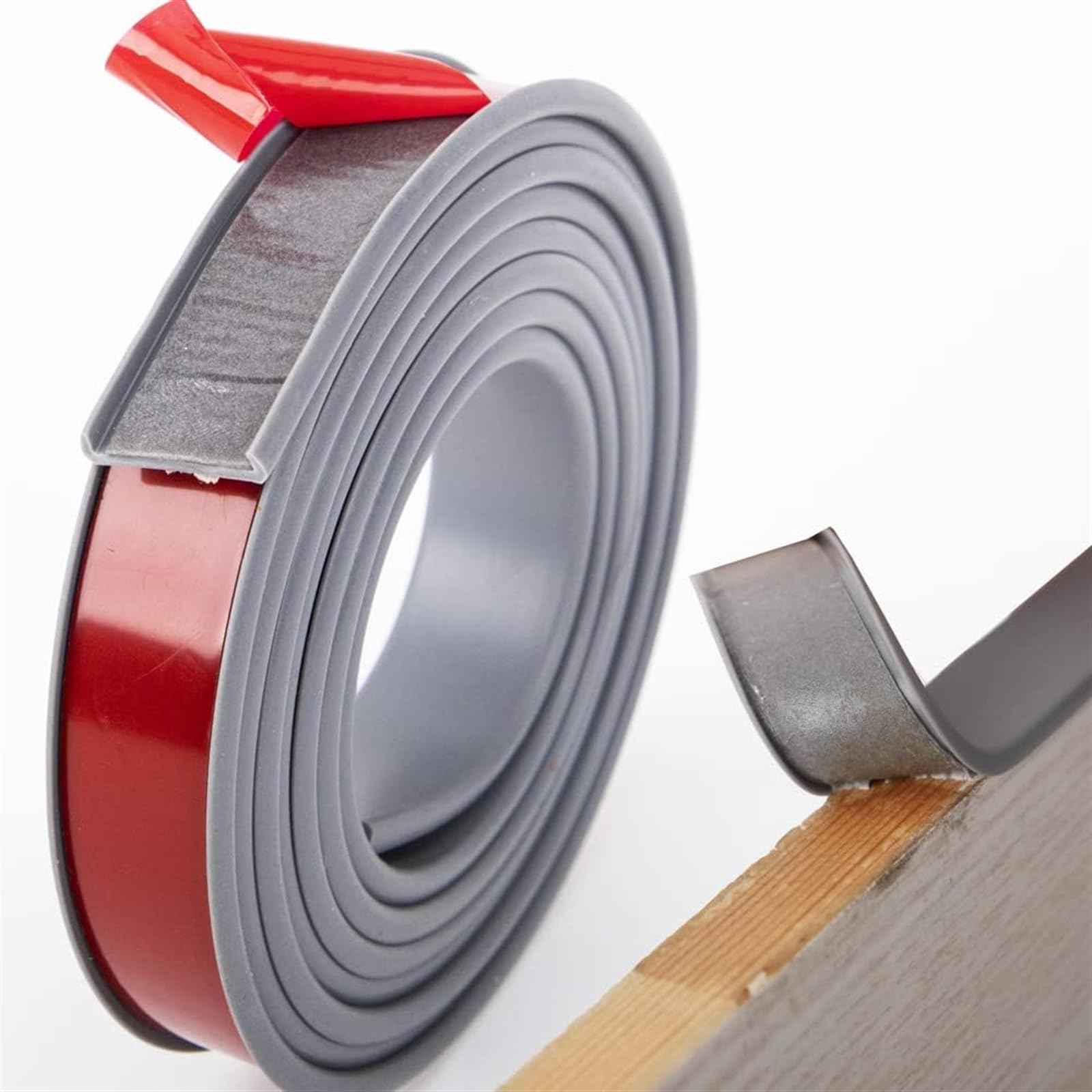 U-Shape Flexible TPE Self-Adhesive Furniture Edge Banding(Grey,14mm)