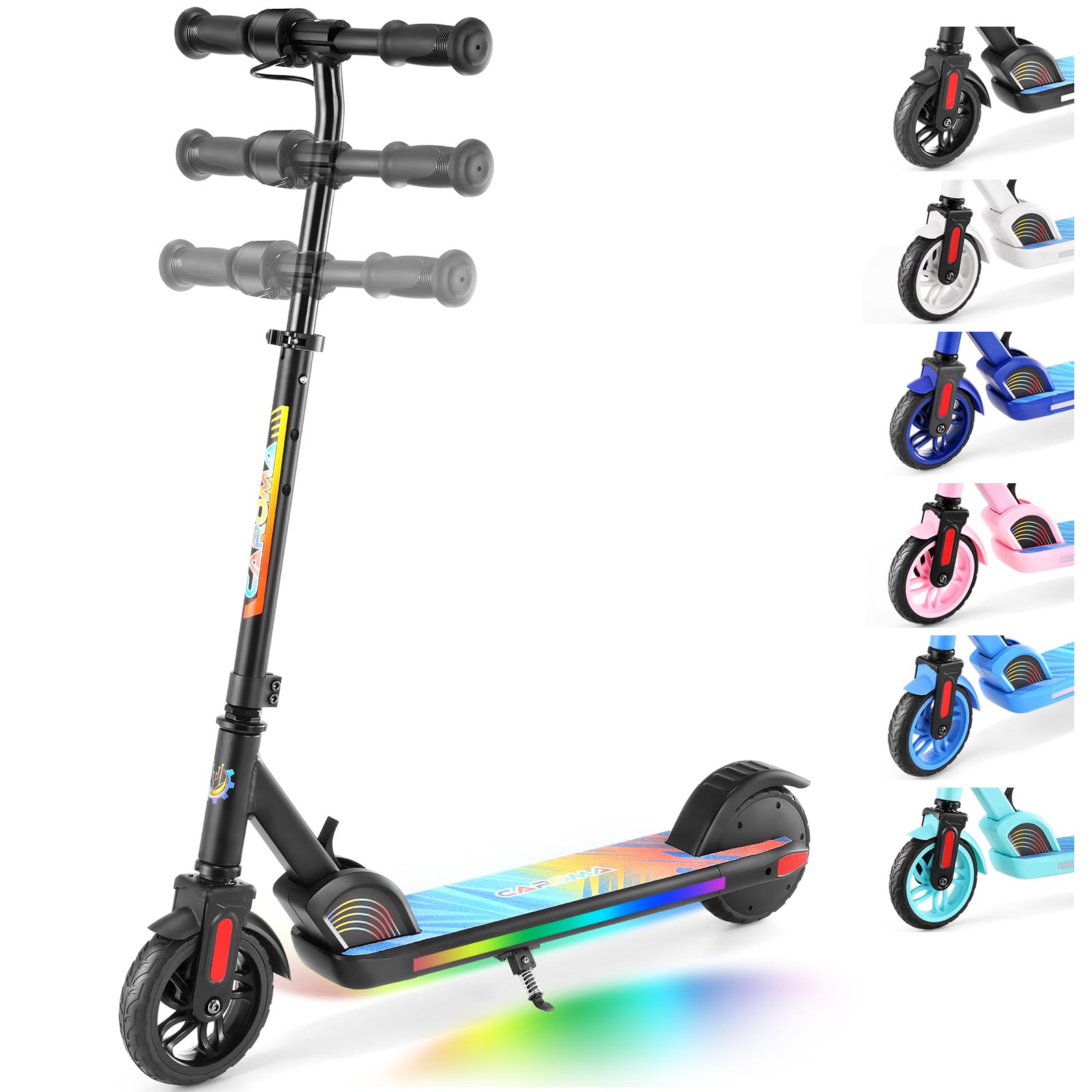 Tooluck Electric Scooter Kids E35 PRO, Foldable Electric Scooter for Kids Ages 6-14, Up to 10MPH & 7 Miles, Black1