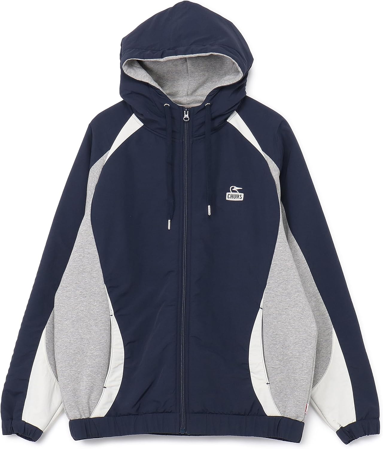 フード付きトレーナーMyton Nylon Mix Zip Hoodieレディース