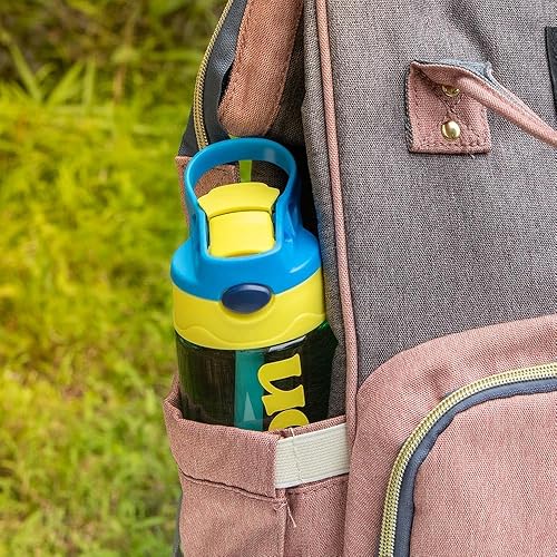 Miniatura 7 de callie Botella de agua personalizada para niños de 16 onzas, botella de agua deportiva aislada con nombre personalizado con popote para niños y