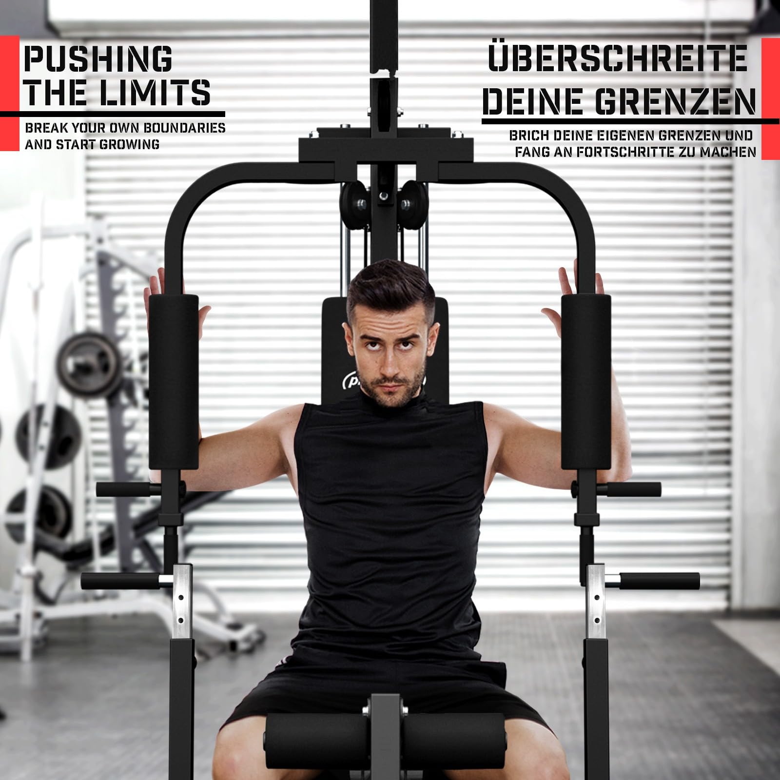 Station De Musculation - Entrainement Complet - Développé Couché, Butterfly, Barre Latissimus Curler 9 Contrepoids Acier Noir 55768375 Station De Musculation - Entrainement Complet - Développé Couché, Butterfly, Barre Latissimus Curler 9 Contrepoids Acier Noir 55768375