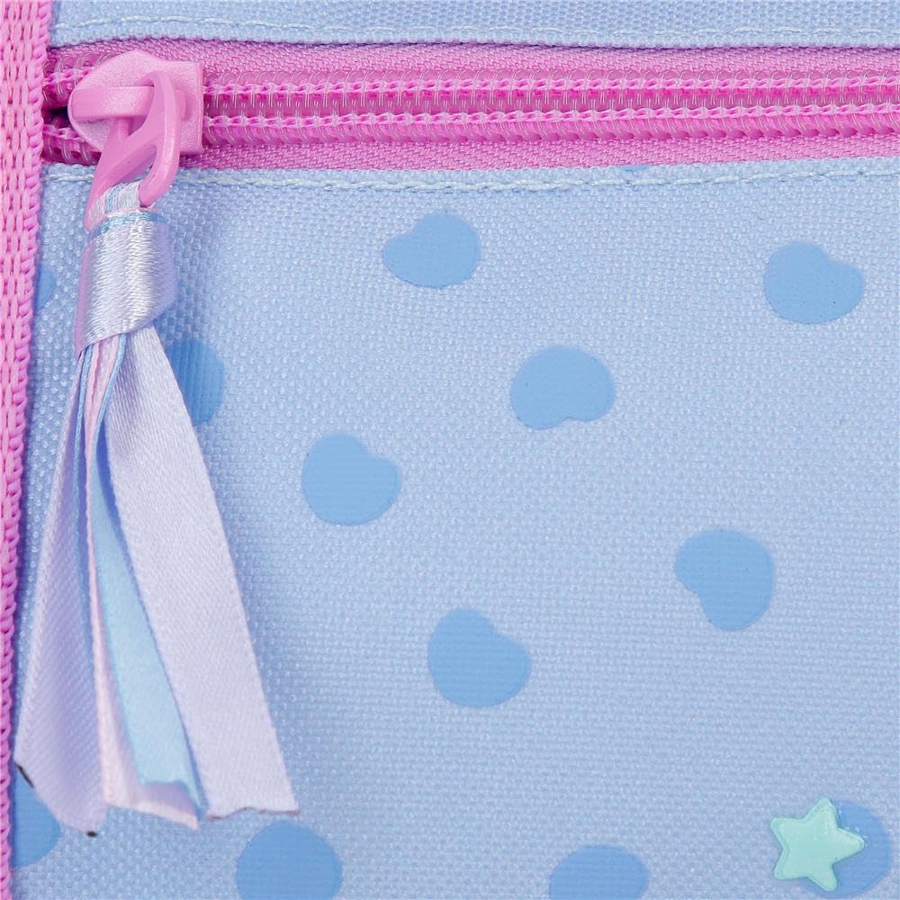 Movom Best Wishes mochila infantil, mochila escolar, fabricada en Poliéster, ruedas dobles de giro multidireccional, Múltiples formas de usarlo, rosa