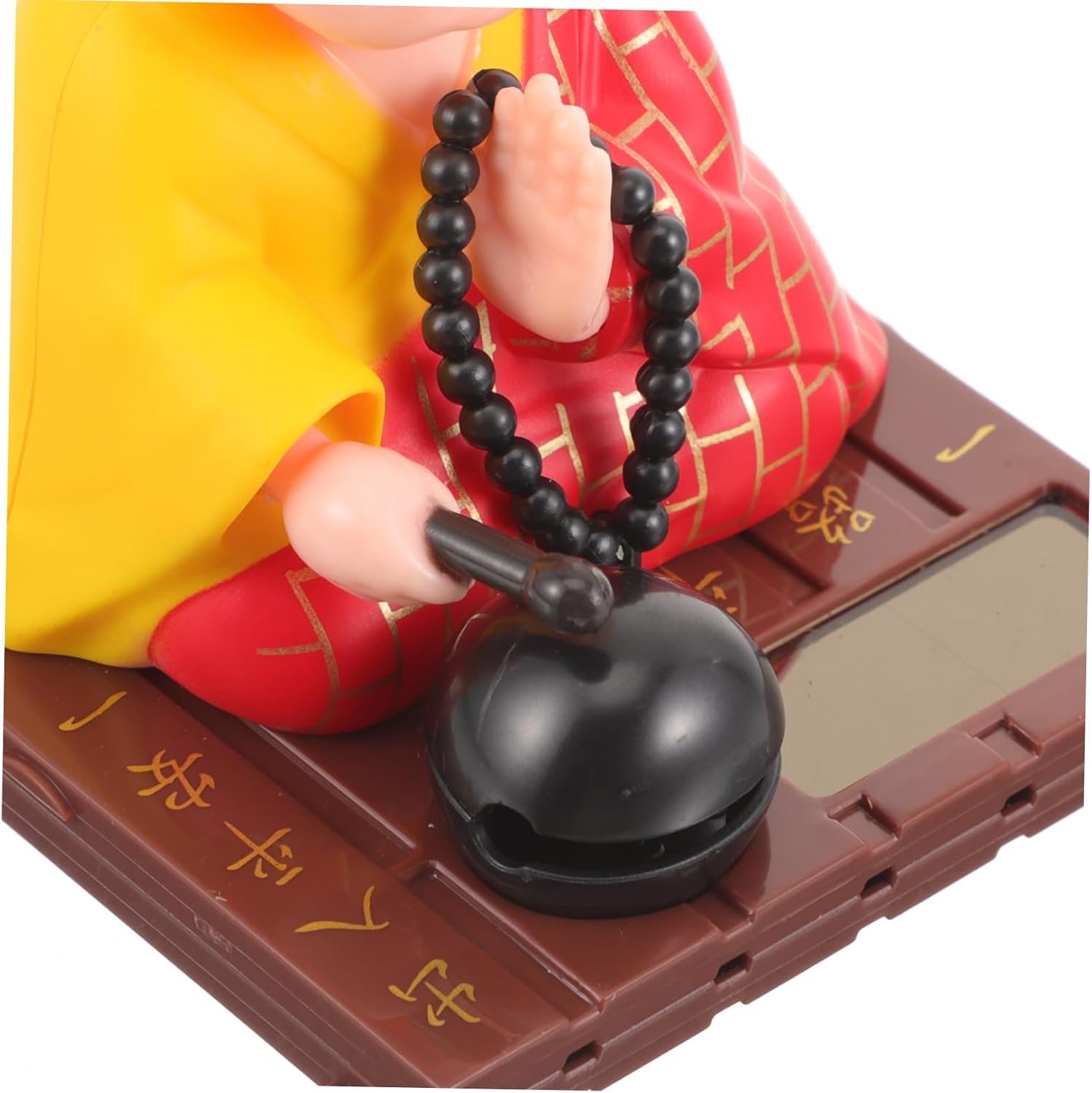 VICASKY 2pcs Solar Shaking Head Monk Bobblehead Xmas Car Dashboard image 4