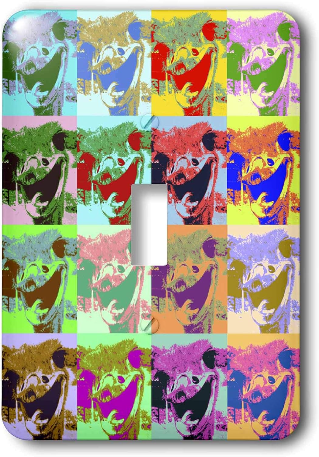 3dRose Lsp_8055_1 Ostrich Pop Art Single Toggle Switch