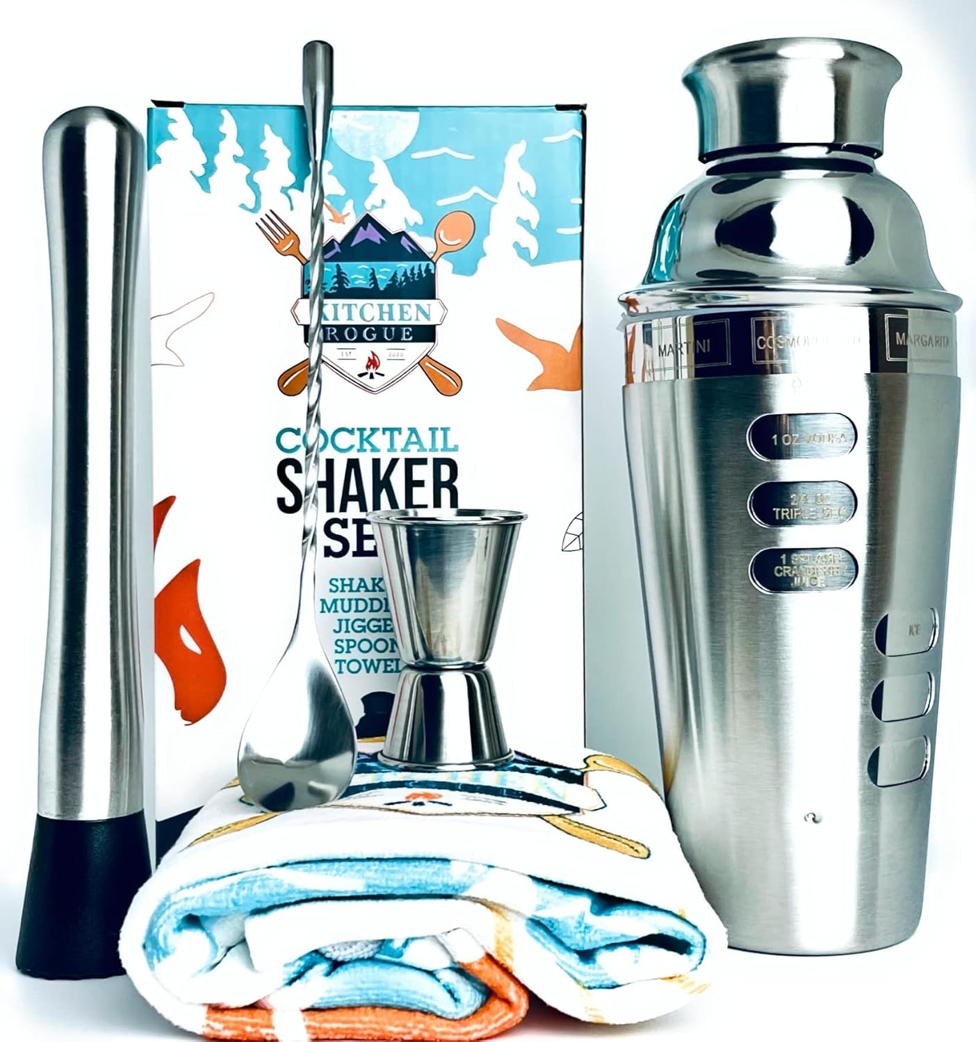 Cocktail Shaker Set Drink Shaker Set Muddler Cocktail