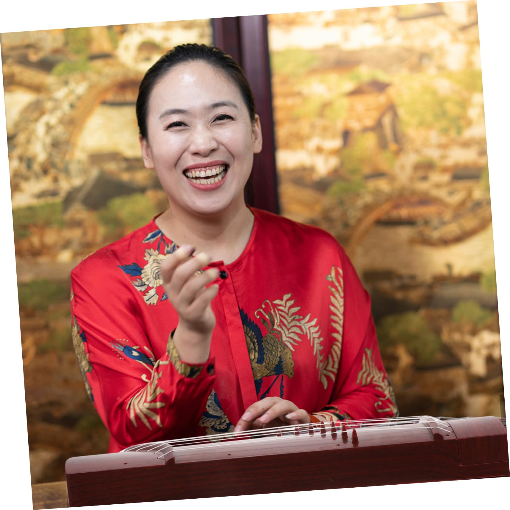 Guzheng Für Anfänger Spielbares Musikinstrument Für Junge Mädchen Geschenkidee Für Musikliebhaber Und Schüler Für Übung Und Kreative Entfaltung Tiefbraune Farbe