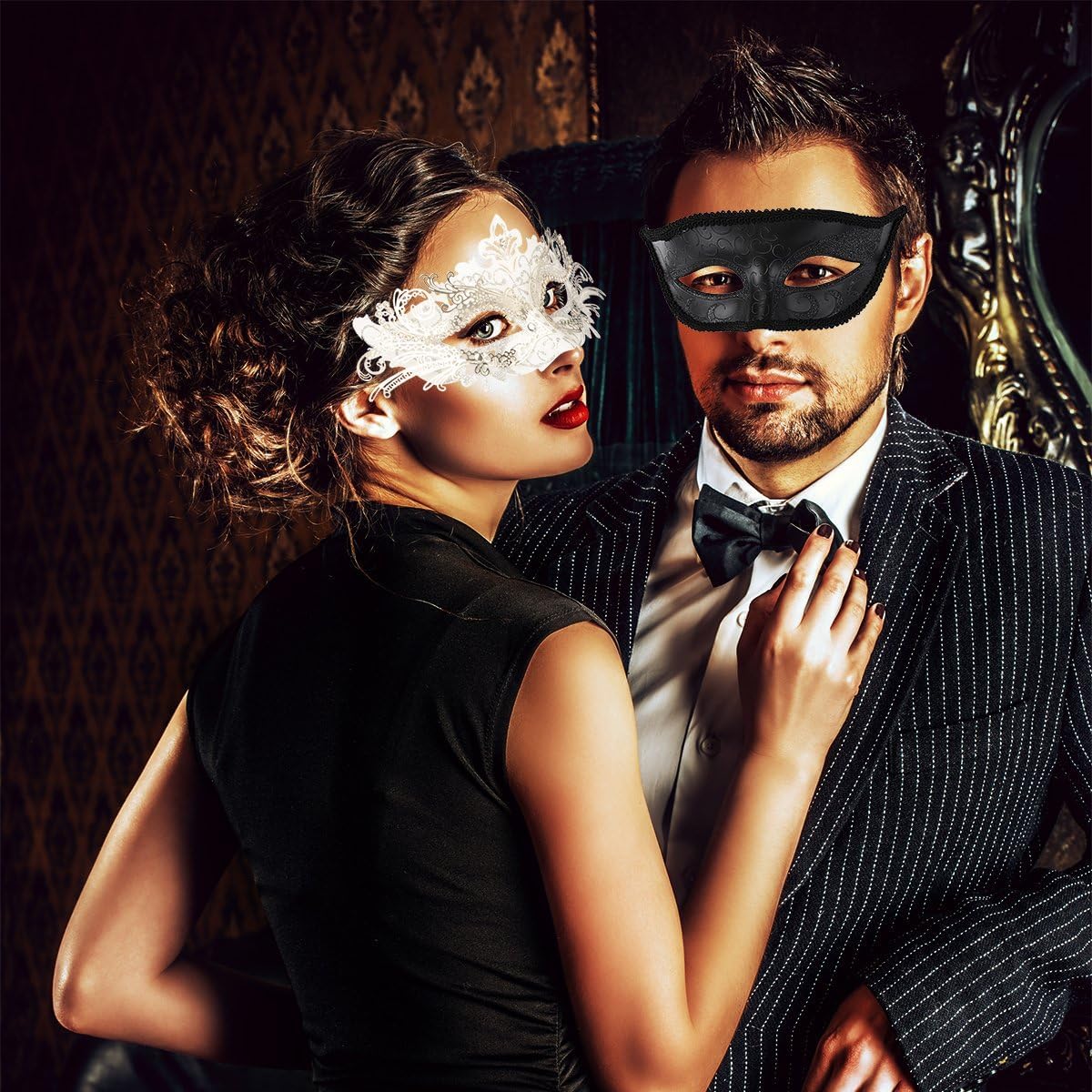 Hoshin Masquerade Mask, Mardi Gras Deecorations Venetian Masks for Womens - Image 2