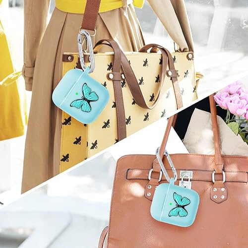 Miniatura 7 de Flocute Funda de silicona compatible con AirPods 1 y 2, funda de silicona con diseño de dibujos animados para bebé 3D, divertida y bonita funda con