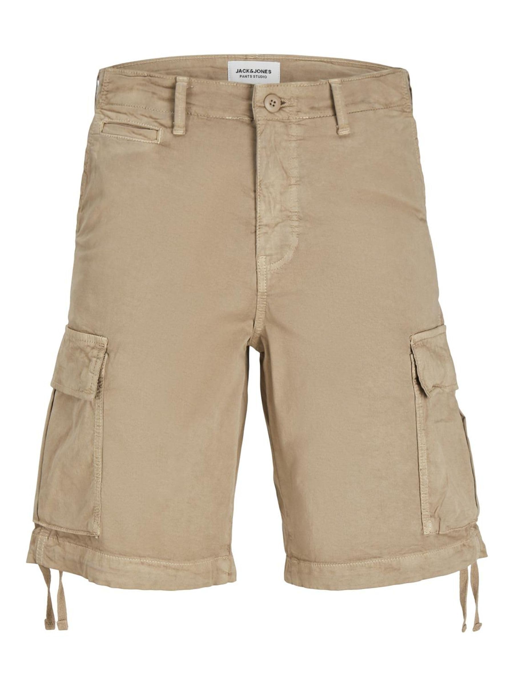 JACK & JONES Men's Jpstcole Jjtucker Cargo Sn Shorts, Dune/Detail:Solid, S