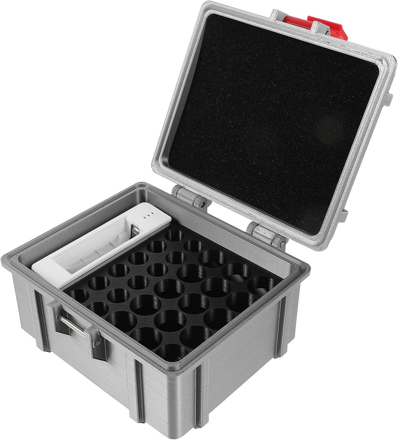 Ipetboom Portable Batteries Aa Battery for Organizer Case and Storage AAA Rechargeable with 27 Slots Petg Box with Dedicated Compartments Built-in Divider Space-Saving and Waterproof