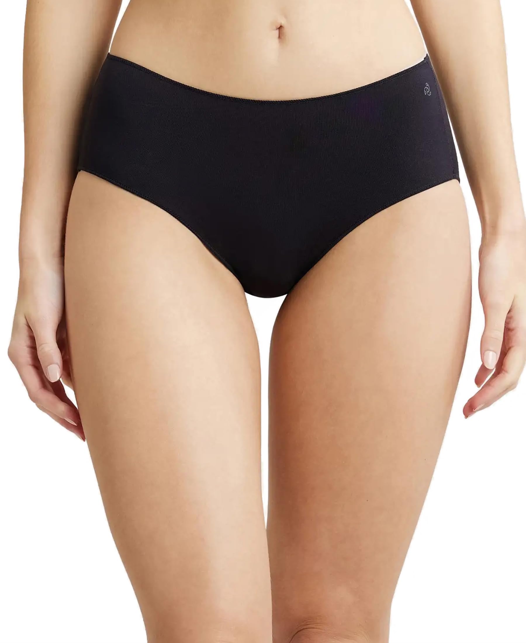 Jockey1802 Women's High Coverage Micro Modal Elastane Stretch Mid Waist Hipster with Ultrasoft Concealed Waistband