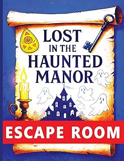 Escape Room: Lost In The Haunted Manor Adventure For Kids Ages 8 and Up Group Party Game