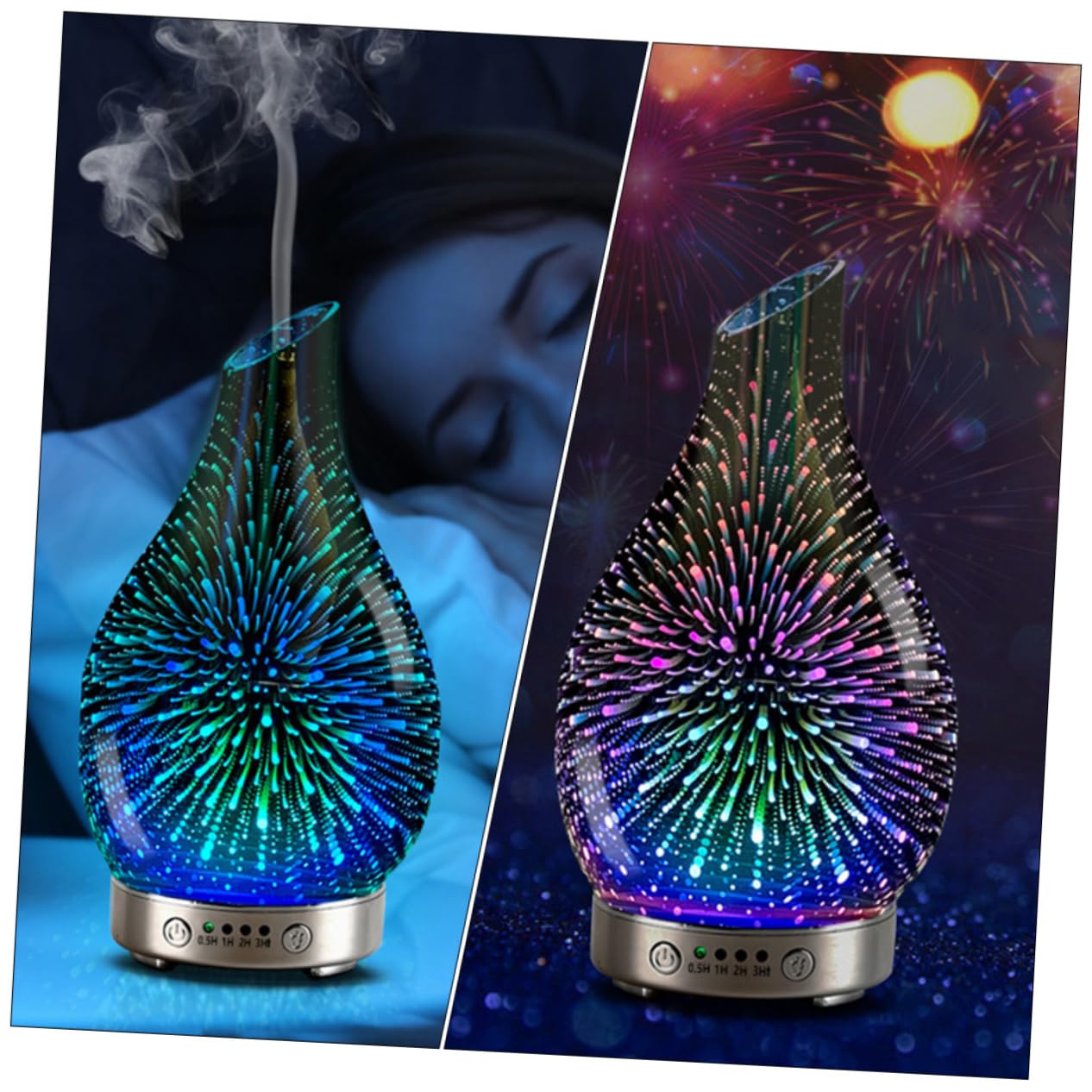 Diffusore Umidificatore Per Aromaterapia Da 1 Pz Per La Casa Diffusore Di Aromaterapia 3D Umidificatore Per Ufficio Fresco D'Aria