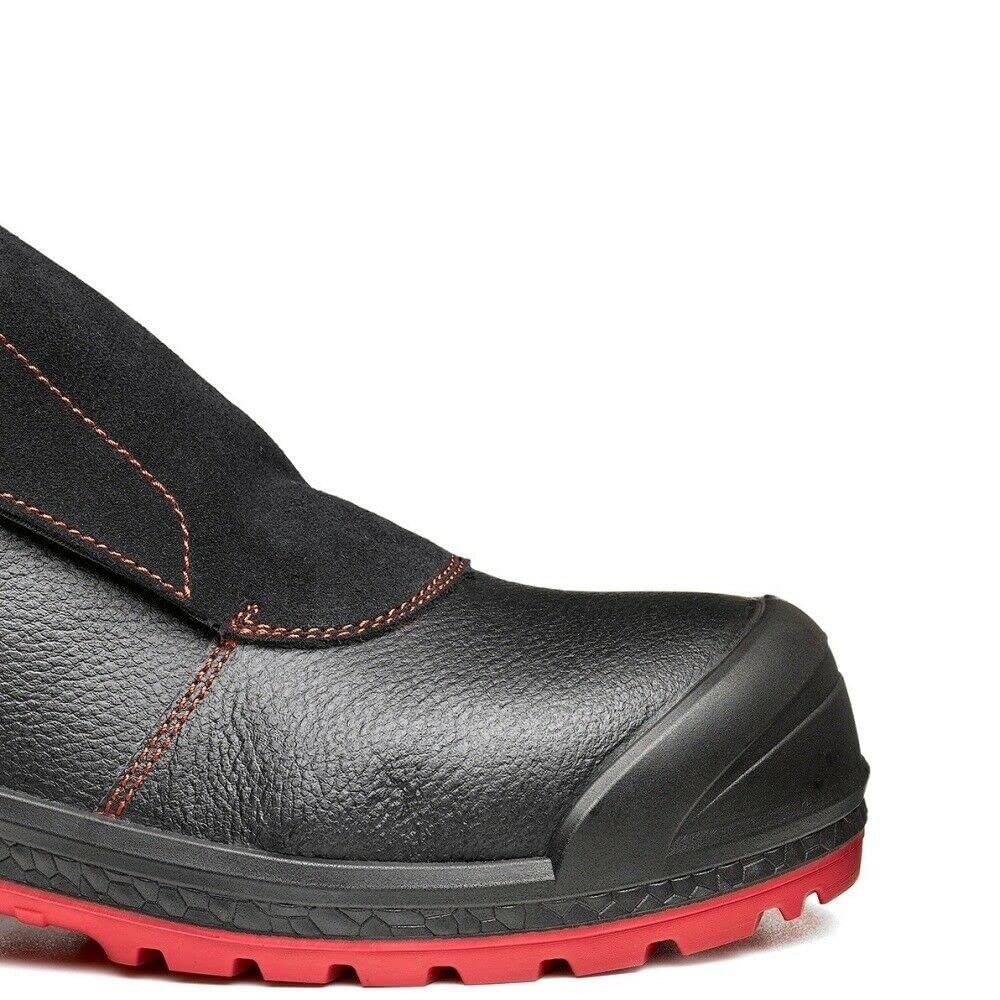 BASE Protection Sparkle S3 HRO Ci HI SRC Zapato de Seguridad, Talla: 42, Color: Negro/Rojo, B0880BKD42