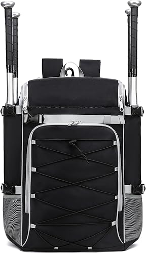 Miniatura 2 de Bolsa de recogedor para equipo de receptor, mochila de béisbol y sóftbol para casco, guantes de pecho, protectores de piernas, bolsa de murciélago