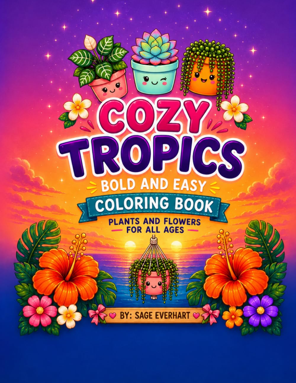 Calm Tropics: Color your way into relaxation