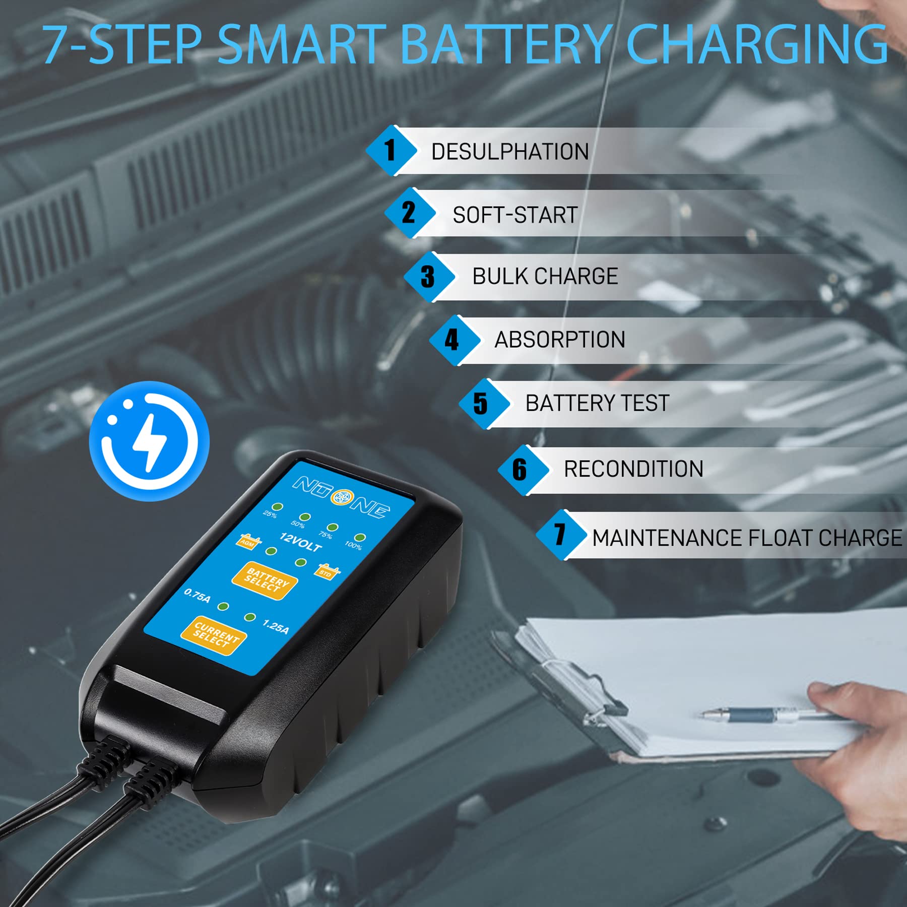 Battery Tender Charger Black Friday Deals 2025 GPED , 12V 6A Smart ...