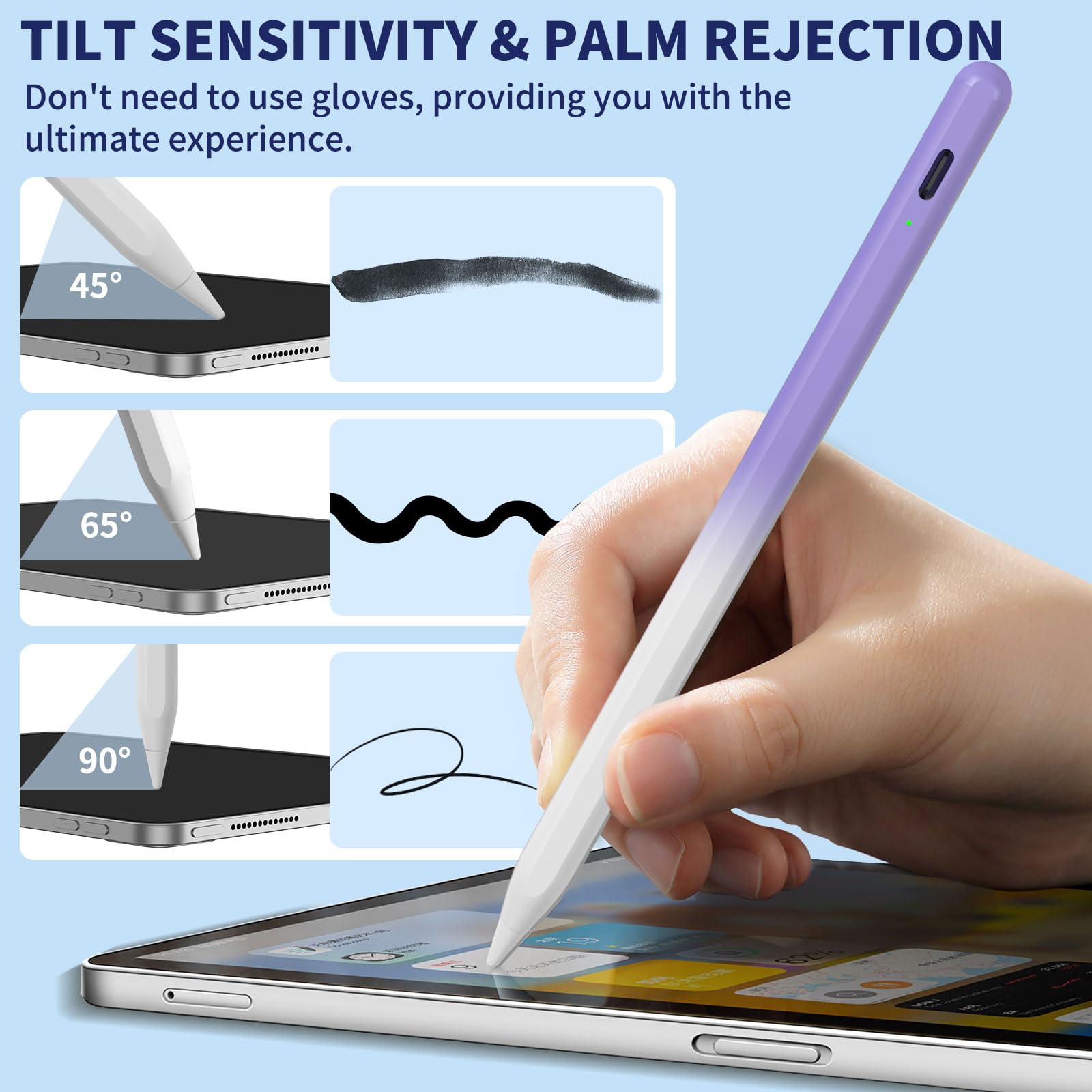 Amazon.com: iPad Pencil for 9th & 10th Generation, Fast Charge