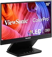 Vista 8 de ViewSonic VP1656 Monitor portátil IPS de 15.6 pulgadas 1200p con alimentación de 2 vías 40W USB C, validado por Pantone, calibrado de fábrica