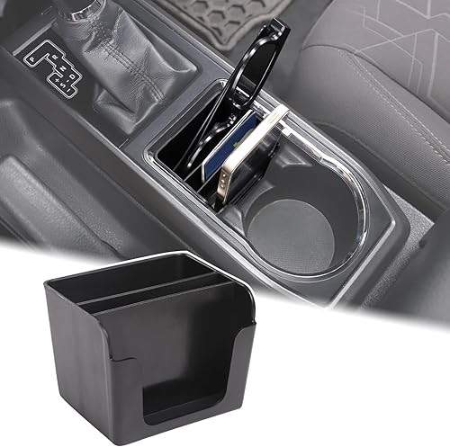 Miniatura 9 de Aunginsy Caja de almacenamiento para portavasos trasero, compatible con Toyota Tacoma 2024 2025, asiento trasero, reposabrazos central, soporte para