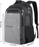 Paude Backpack for Men and Women,School Backpack for Teens,15.6 inch Laptop Backpack with USB Charging port for Business College Travel