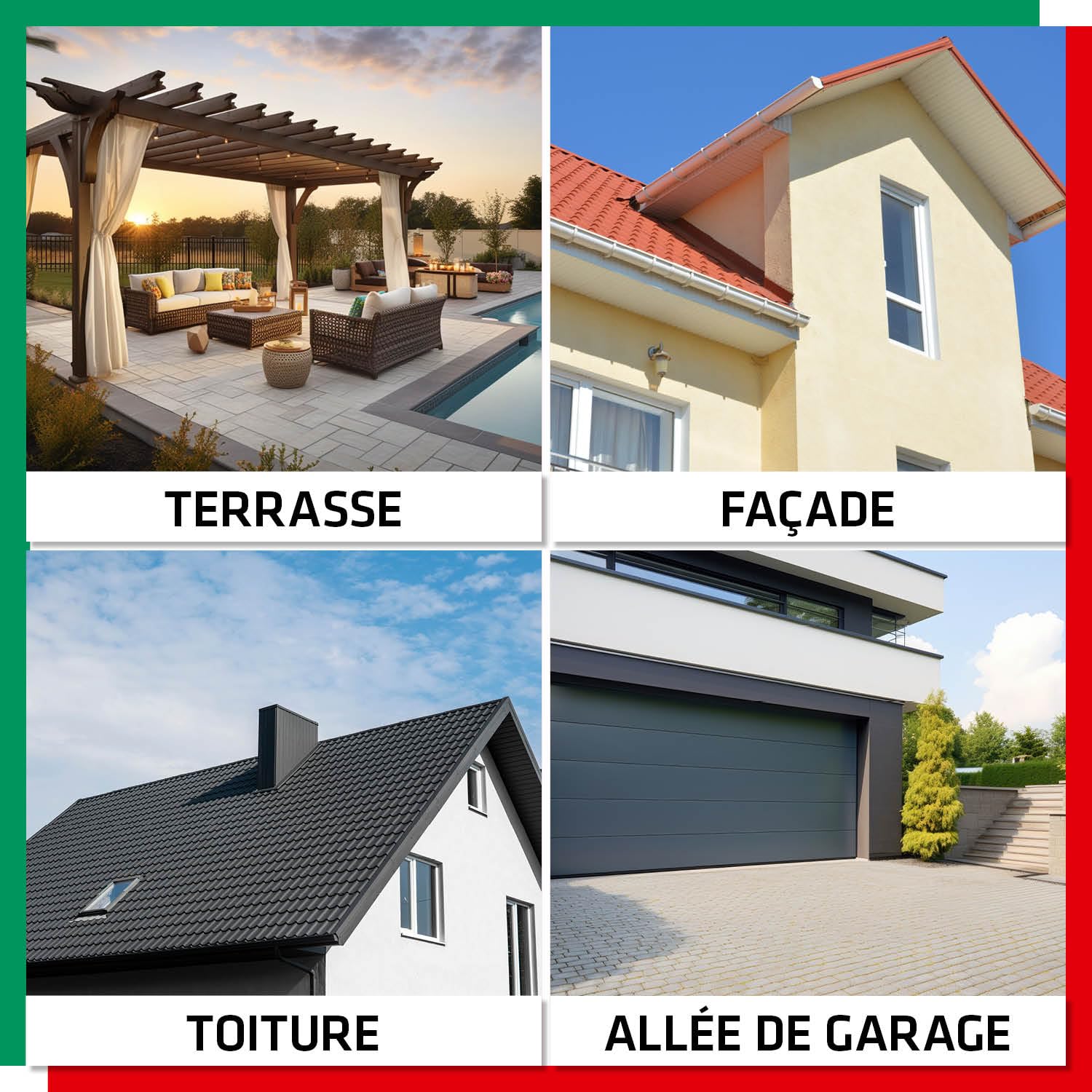 Parexlanko - Nettoyant liquide - 251 Lanko Net Vert - Nettoyant algicide et fongicide - Pour toiture, façade et terrasse - Transparent - 20L
