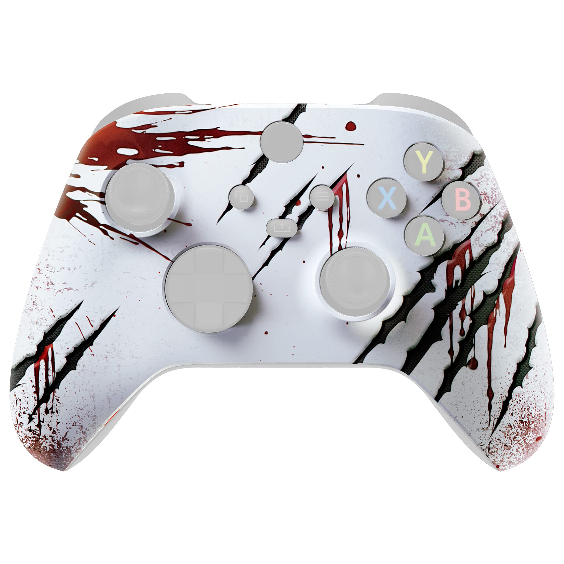 eXtremeRate Cover Controller per Xbox Series X S Joystick,Custodia Copertura Scocca Frontale Shell DIY Ricambio per Xbox Series X S Joypad Model 1914-Attacco Selvaggio - 5