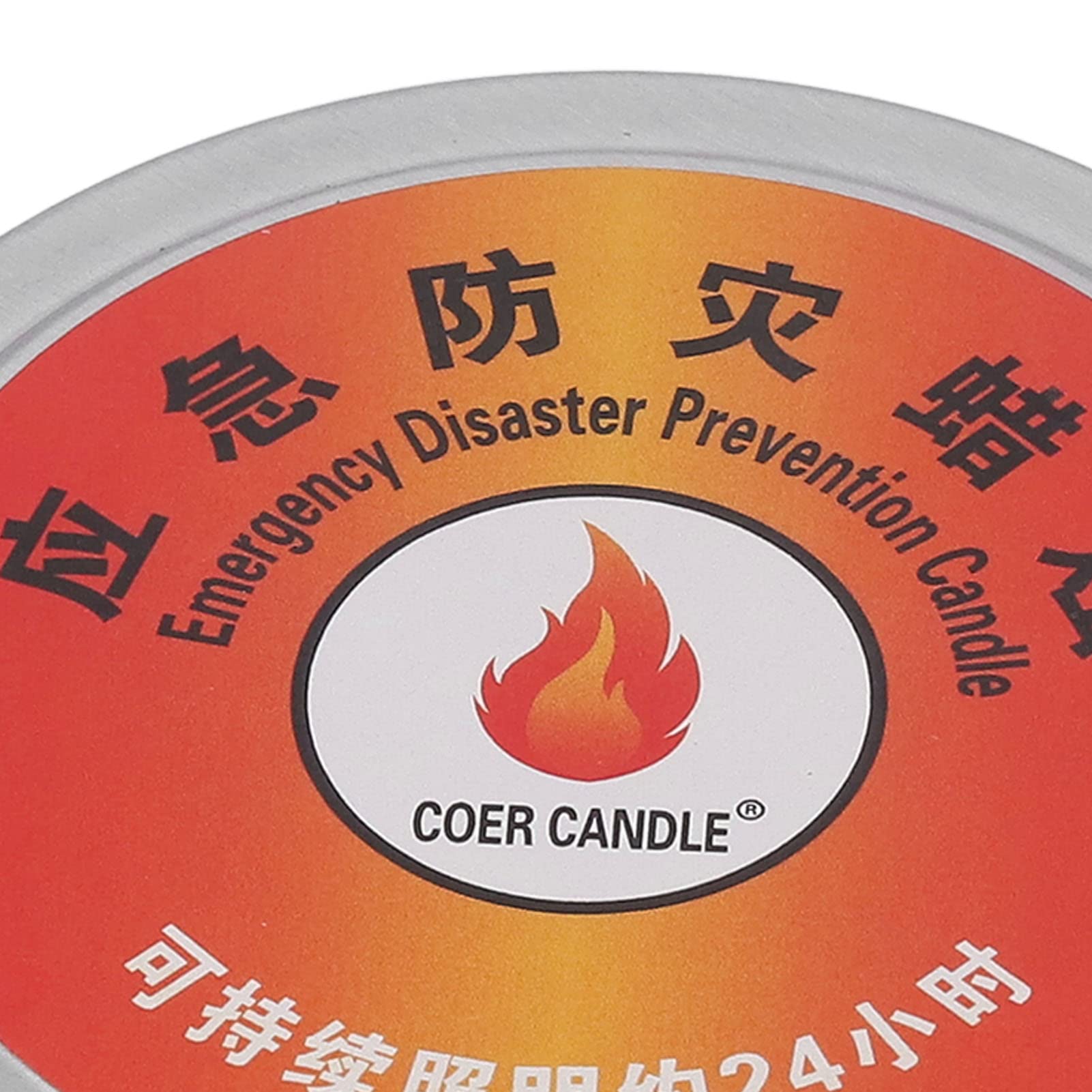 Candela di emergenza 24 ore, antivento, impermeabile, senza fumo, a combustione lenta, cera d'api, candela di sopravvivenza luminosa a lunga durata per campeggio, escursionismo, forniture essenziali
