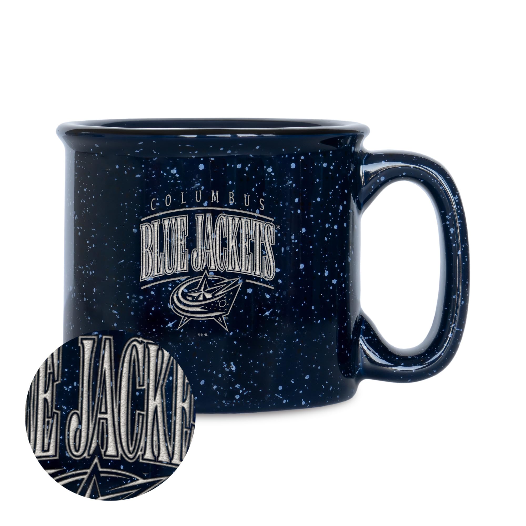 Rico Industries NHL Hockey Colorado Avalanche Tribute 12oz Laser Engraved Campfire Mug