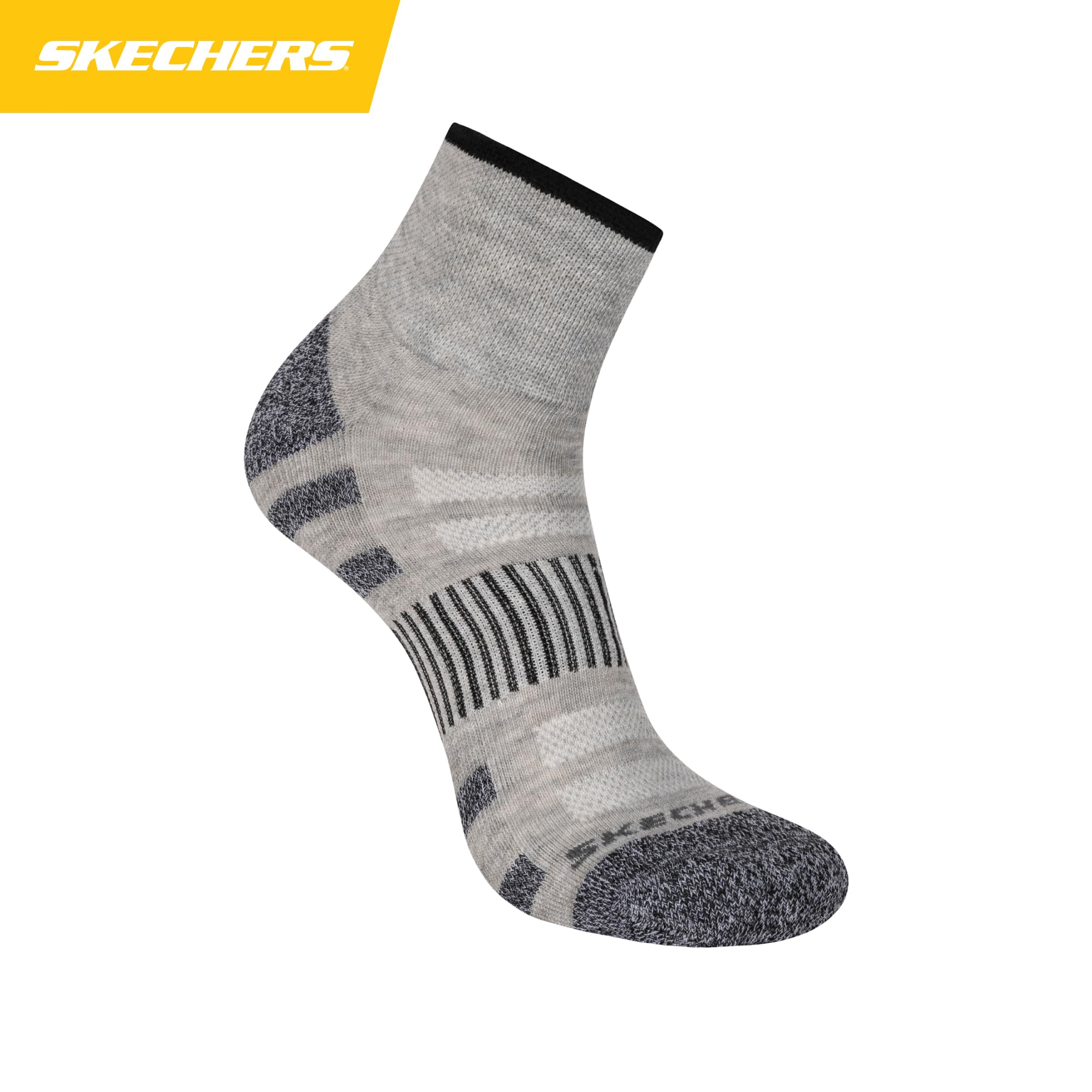 Skechers Herren 8-pack Work Collection High Quarter Crew Socks, Extra Cushion & Mesh Ventilation Socken