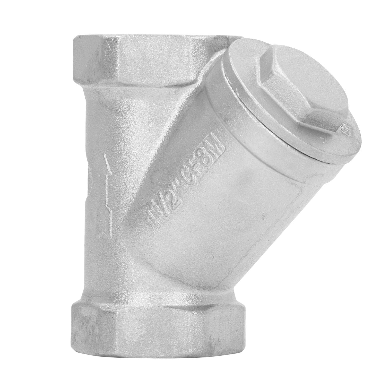Filtro en Y de Acero Inoxidable 304 Tipo Y Válvula de Filtro para Tubería Roscada de Agua Aceite y Gas