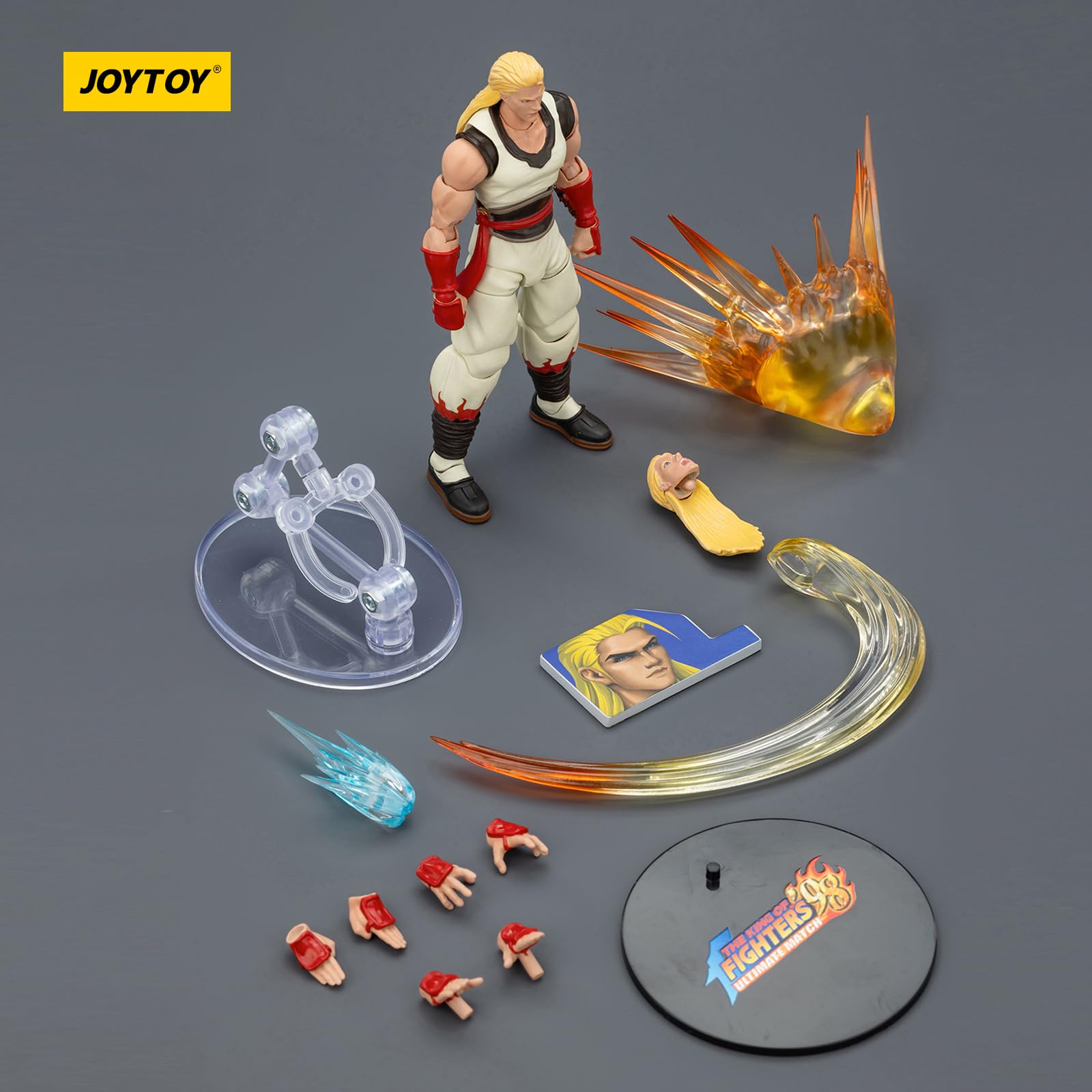 JOYTOY SNK KOF '98UM Fatal Fury Team Andy Bogard 1/18 Figura de acción para coleccionar y mostrar modelo
