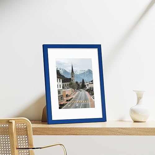 Vista 57 de Vittanly - Juego de 9 portarretratos, plexiglás resistente a rupturas, exhibe fotos de 12 x 12 pulgadas o, con paspartú, de 8 x 8 pulgadas, marcos