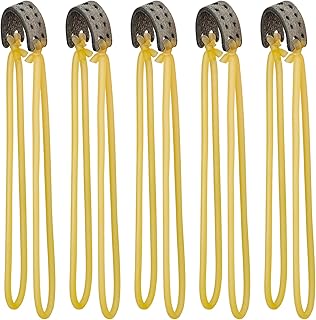 Yolyoo 5pcs Slingshot Replacement Band Sets Elastic Rubber Bands Heavy Pull Slingshot Fits Most Tubular Designs for Hunting Catapults Outdoor Shooting