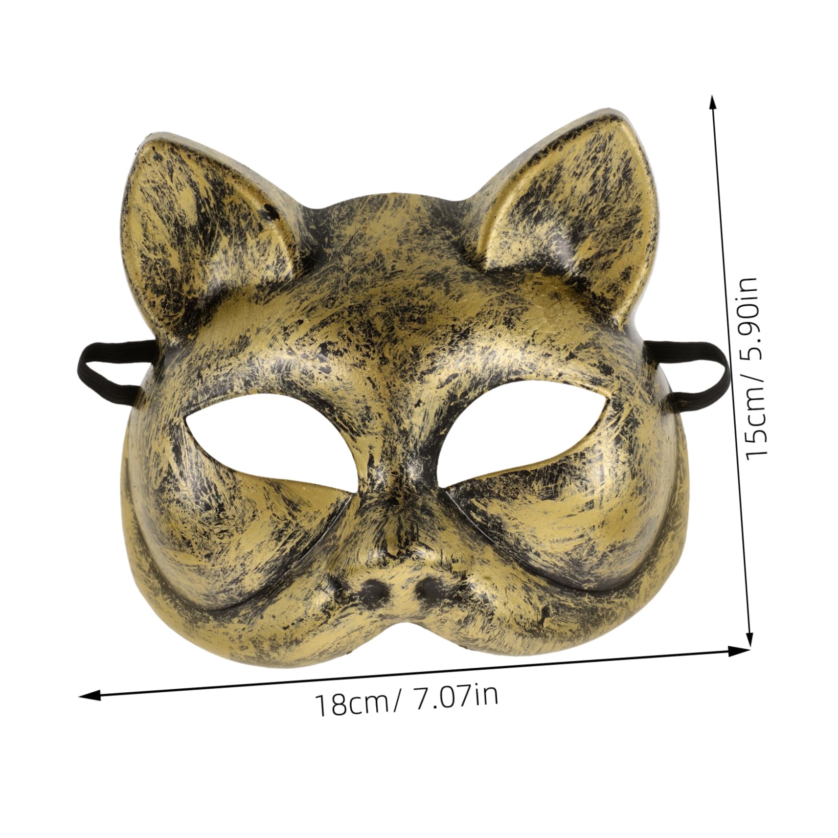 Hemoton Cosplay Cat Mask Comfortable Animal Masquerade Mask for Halloween Themed Parties Unique Design for Creative Costumes Eye-catching Party Accessory for Masquerade