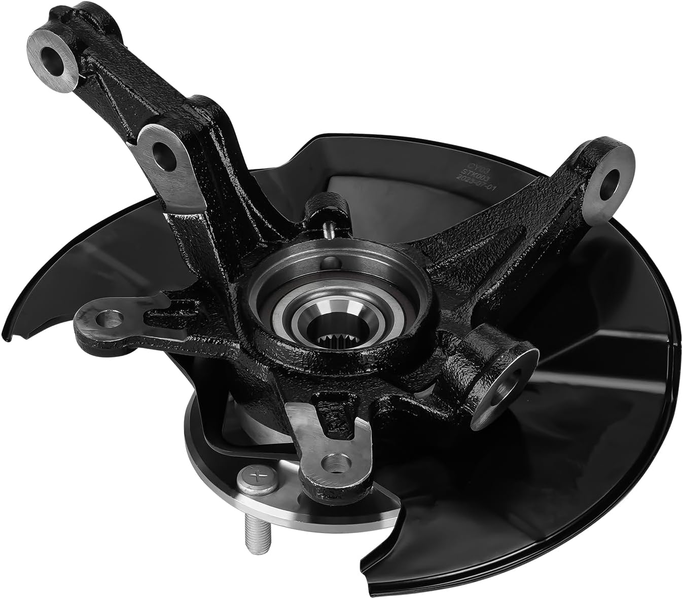 Front Left Steering Knuckle & Wheel Bearing Hub Assembly Fit for Honda Civic 2006-2011 1.3L 1.8L(without Si Model, Not fit 2.0L) Replace for 698451 698-451 44300SNA952 44300TR0951 Driver Side Left Steering Knuckle Assembly