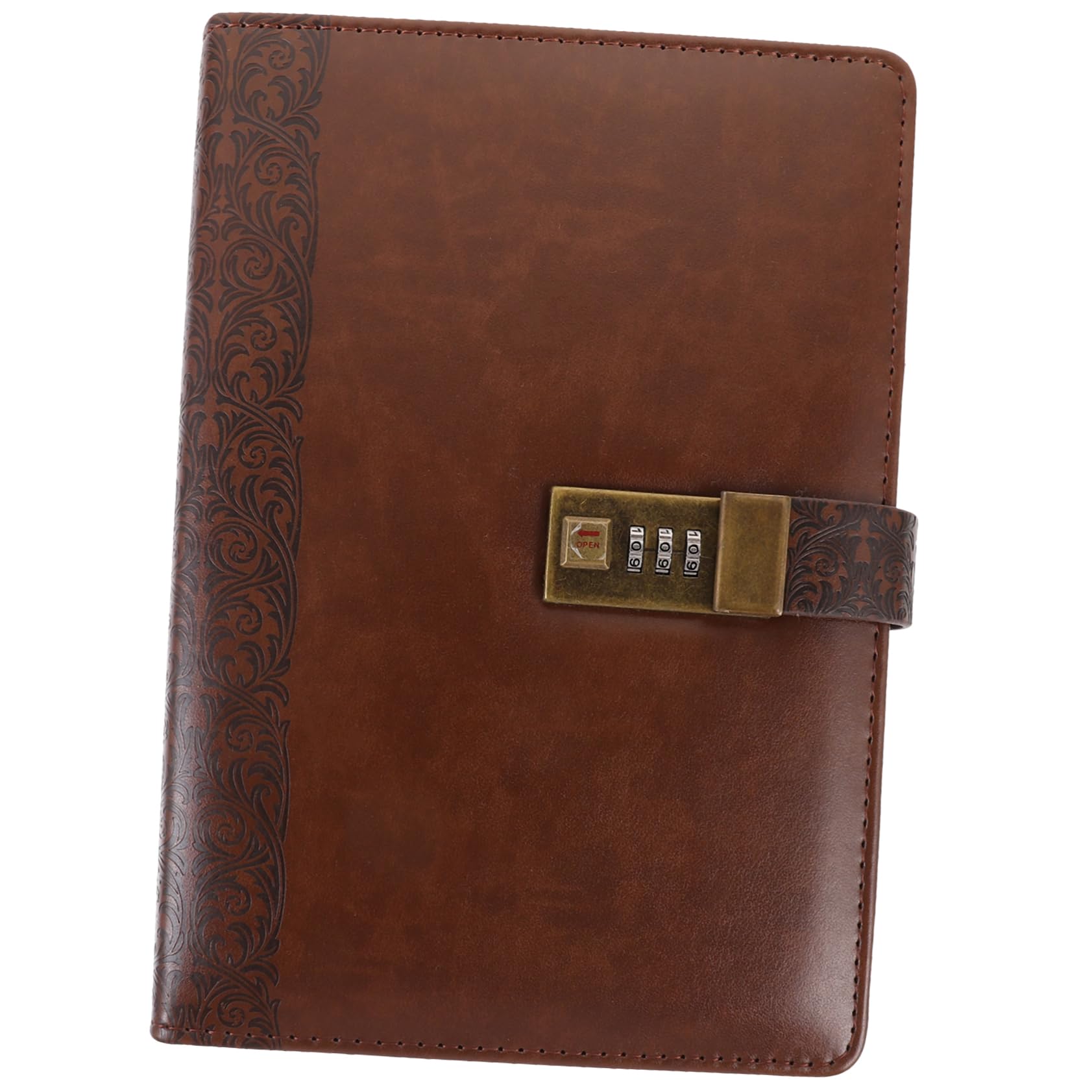 SHINEOFI De Notas Candado Retro Diario De Viaje Para Adultos De Notas Portátil De Cuero Pu Para Estudiantes y Planes