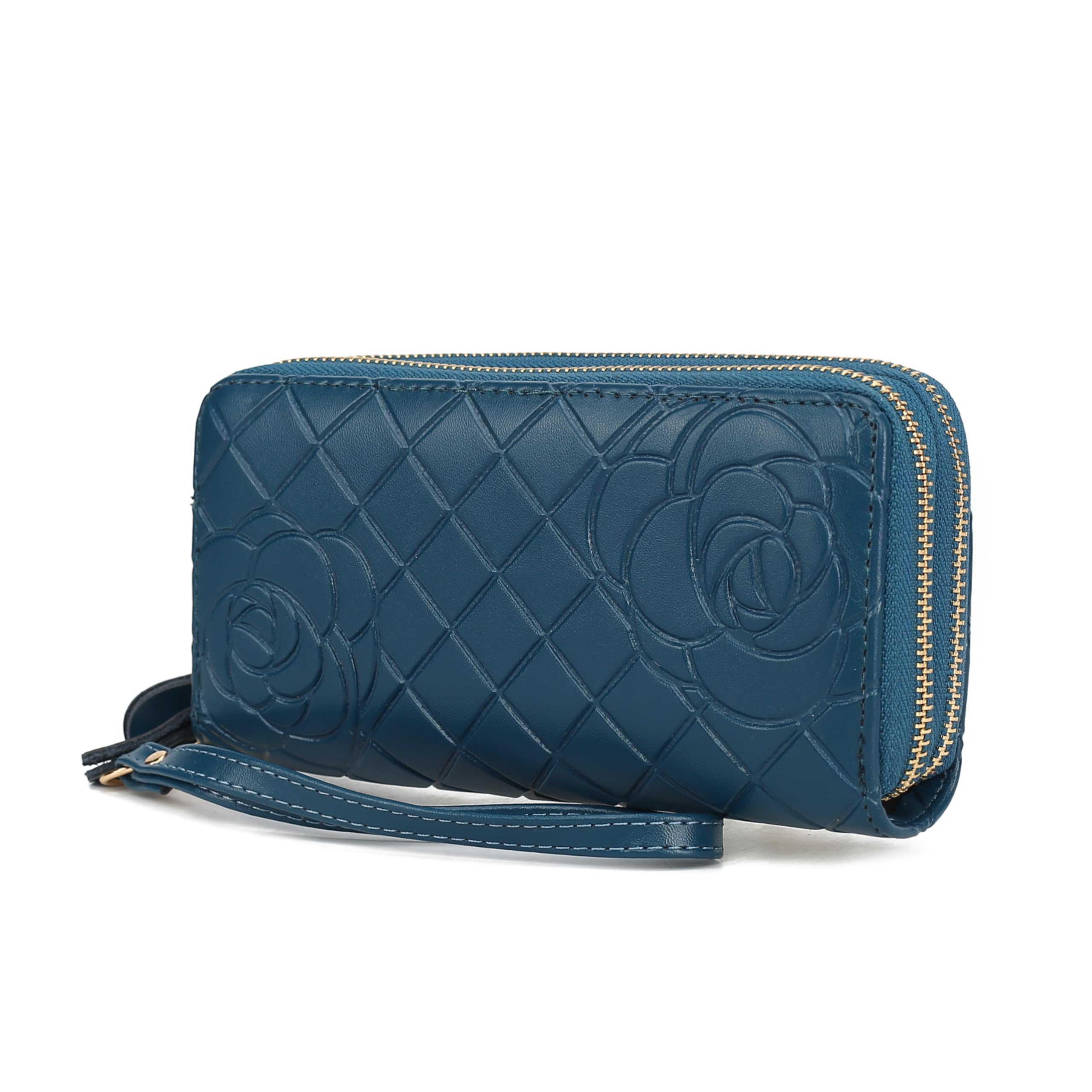 MKF Collection Wristlet Wallet for Women, Small Credit Card Holder with Zipper Coin Pocket Wallet Purse Handbag By Mia K