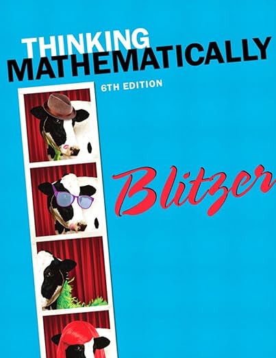 Thinking Mathematically - Robert Blitzer