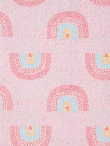 Miniatura 5 de Gerber Niñas Manta de Flanela 100% Algodón para Recién Nacidos, Bebés y Niños Pequeños, Swaddle, Arcoíris Rosa, Paquete de 5