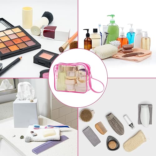 Miniatura 5 de CGBE Bolsa de aseo aprobada por la TSA con asa, bolsas de viaje para artículos de aseo personal, bolsa de maquillaje para hombres y mujeres, 3