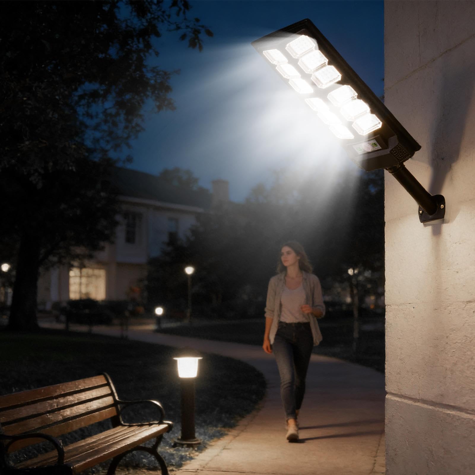 Stradali Da Esterno Illuminazione LED a Sensore di Movimento Solare