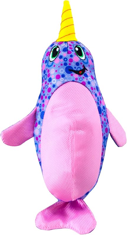 Outward Hound Floatiez Narwhal Juguete interactivo flotante para perros, grande