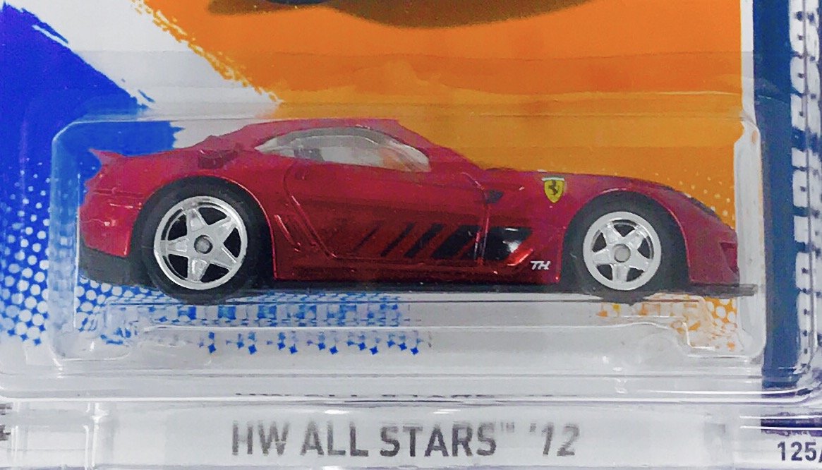 Hot Wheels 2012 Super Treasure Hunt Ferrari 599 X X Secret T-Hunt