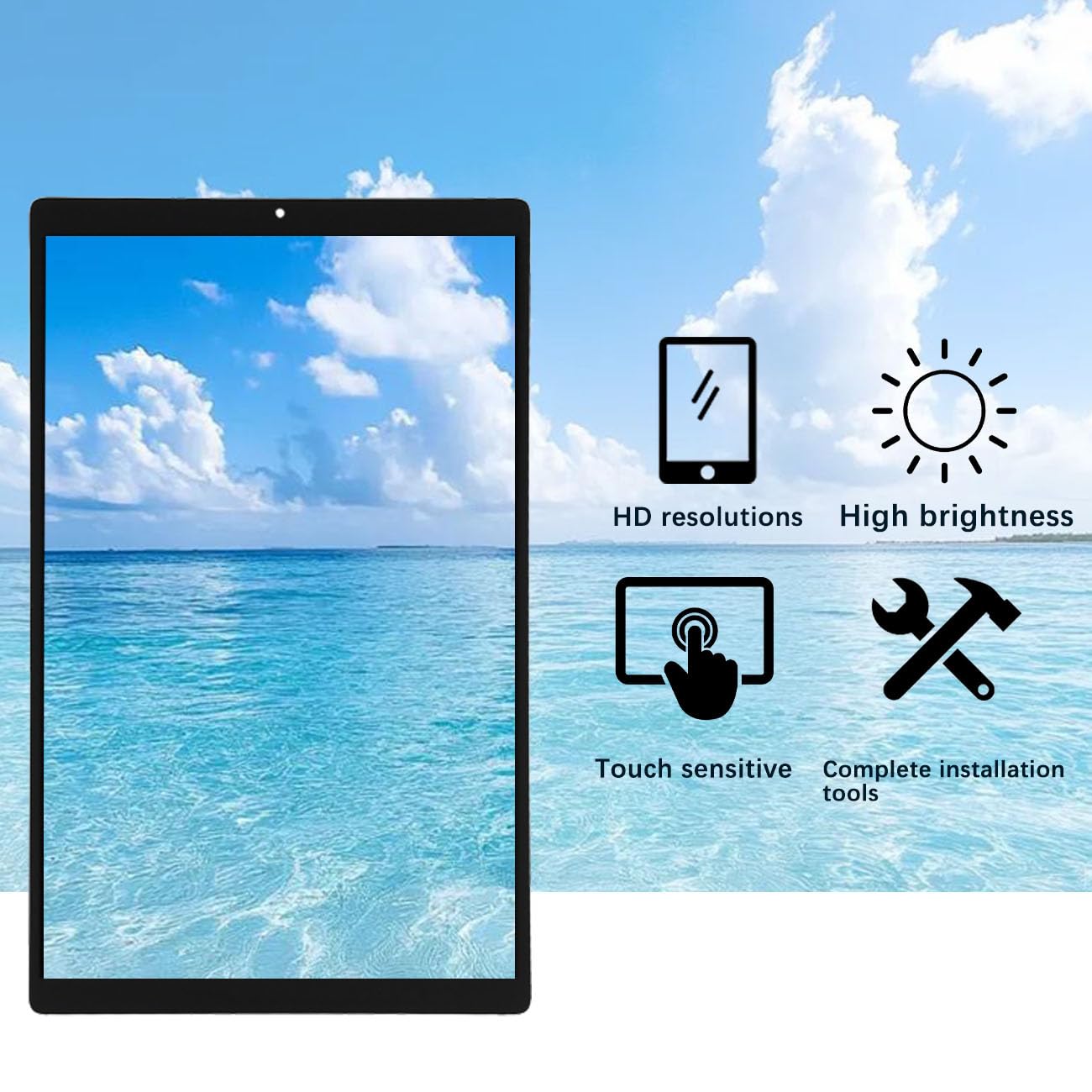 Schermo display per Lenovo Tab M10 HD Gen 2 TB-X306 TB-X306F LCD schermo di ricambio assembly kit di riparazione