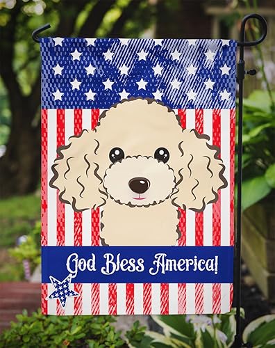 Vista 115 de Caroline's Treasures BB2171GF American Flag and Border Collie Garden Flag Mailbox Flag Decorative Yard Flag Banner Outside Patio Artwork Yard Flower