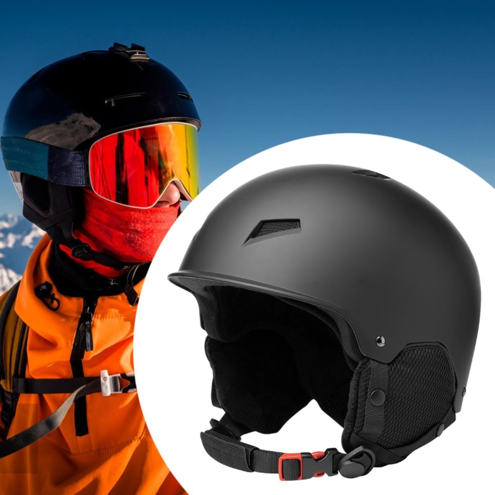 LOVIVER Casco de esquí Casco de Snowboard Casco de Snowboard Mejor amortiguación para Esquiar Casco para Deportes de Nieve para Hombres Mujeres Jóvenes