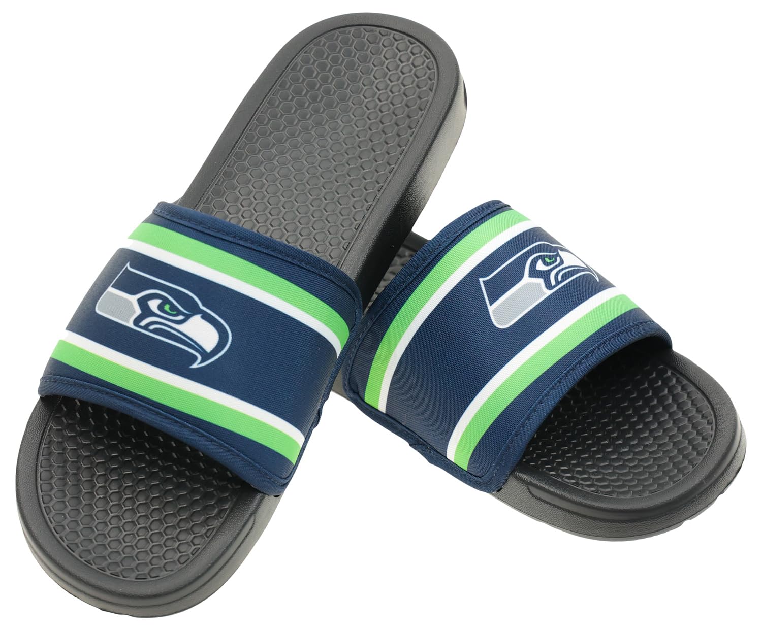 FOCO NFL Team Printed Slide Sandals – Officially Licensed Football Fan Footwear for Comfort &amp; Style